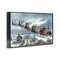 Stupell Industries Santa's Sleigh over Town Framed Giclee Design by Arlington Prints